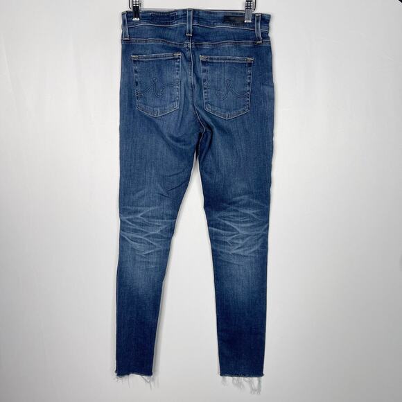 AG Adriano Goldschmied Womens 27 Farrah High Rise Skinny Jeans Ankle Medium Wash - Picture 2 of 10